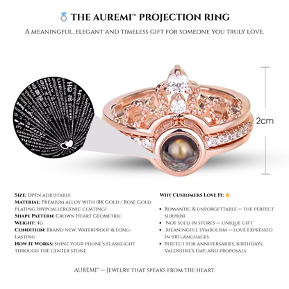 Say ‘I Love You’ in 100 Languages – The AUREMI™ Projection Ring