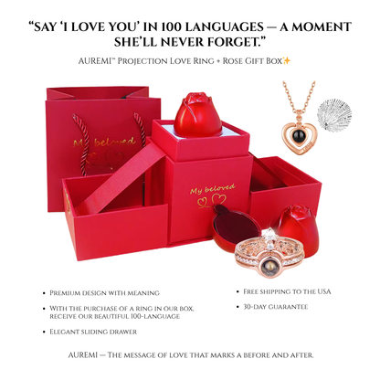 Say ‘I Love You’ in 100 Languages – The AUREMI™ Projection Ring