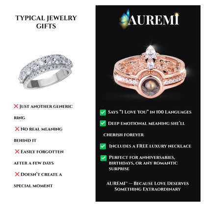 Say ‘I Love You’ in 100 Languages – The AUREMI™ Projection Ring
